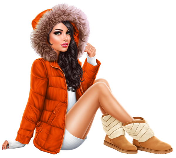 Россиянка на прозрачном фоне