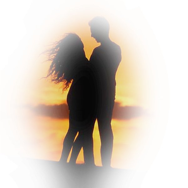 Влюбленные пары на прозрачном фоне