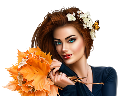 Девушка осень