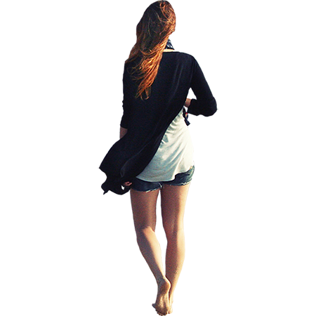 Люди со спины девушка в полный рост