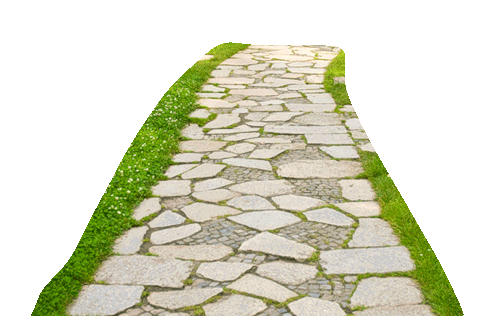 Фон белый дом с дорожкой