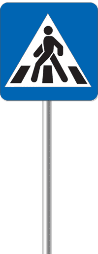 Знак пешеходный переход