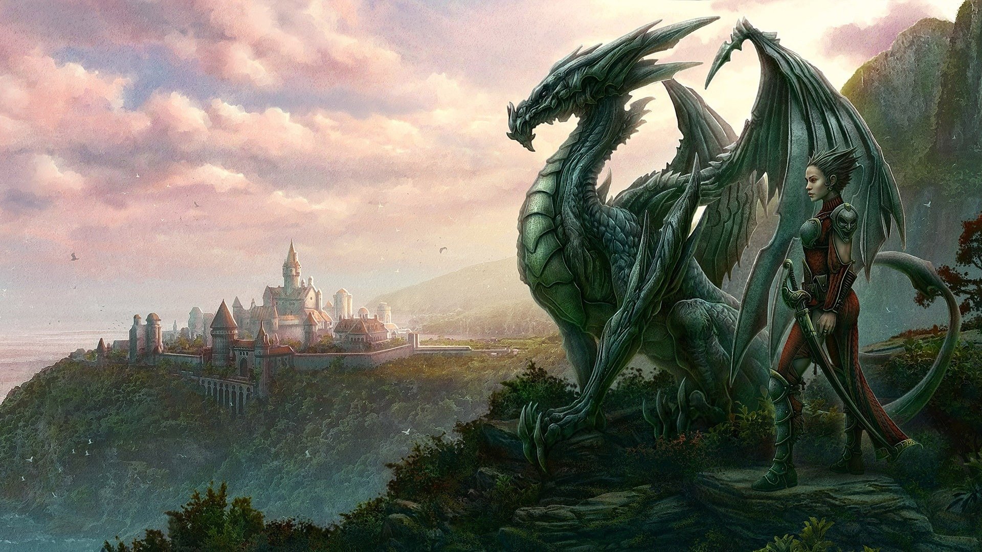 Красивые заставки драконов. Kerem Beyit драконы. Kerem Beyit художник. Драгон Гардиан. Огненный дракон Гондолина.