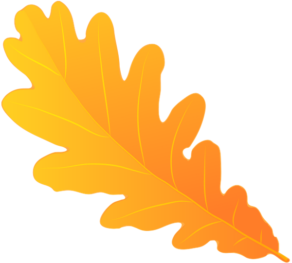 Лист дуба желтый