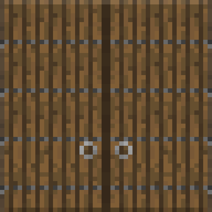 Блок майнкрафт дверь вид сбоку