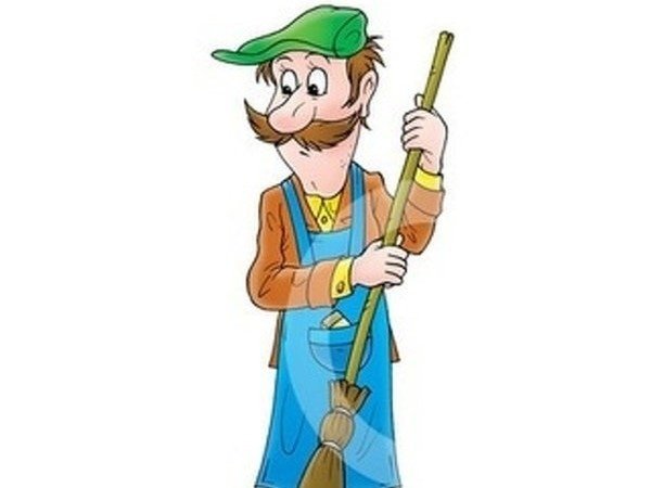 Профессия дворник для детей