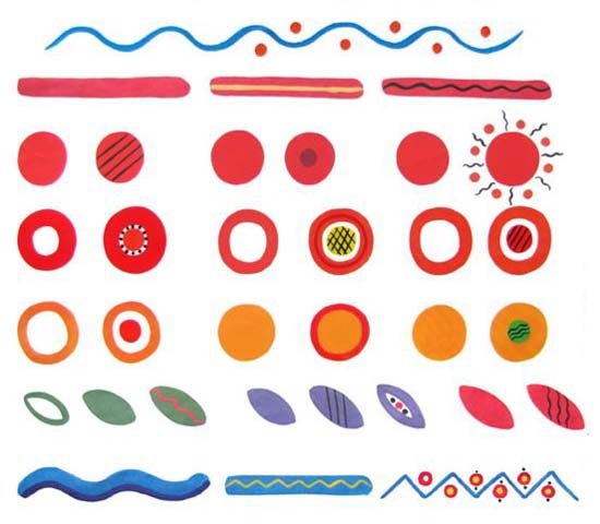 Элементы росписи Дымково для детей