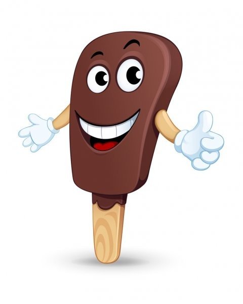 Мороженое эскимо мультяшное