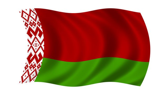 Флаг Белоруссии на прозрачном фоне