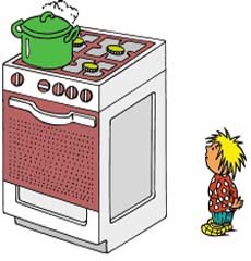 Газовая плита мультяшная