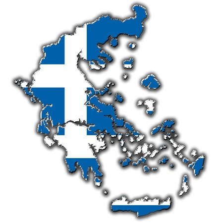 Контур флага Греции