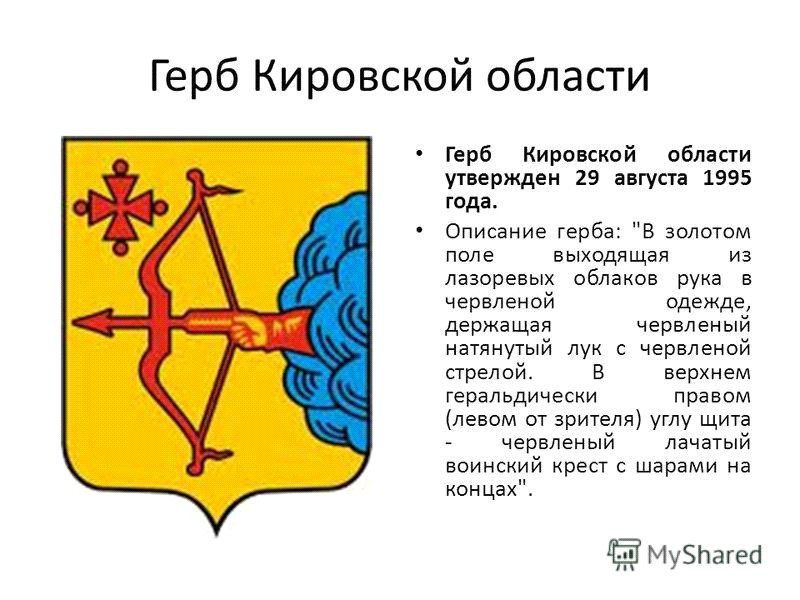 Описание кировского герба