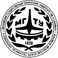 МГТУ им Баумана эмблема черно белая