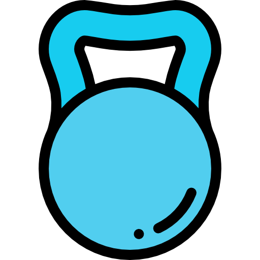 Значок гирька