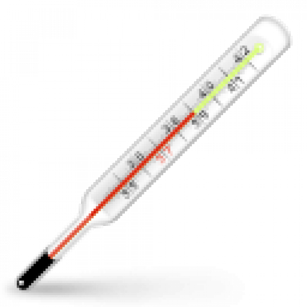 Термометр ртутный вектор