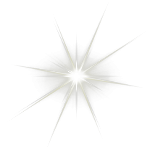 Белое свечение на прозрачном фоне