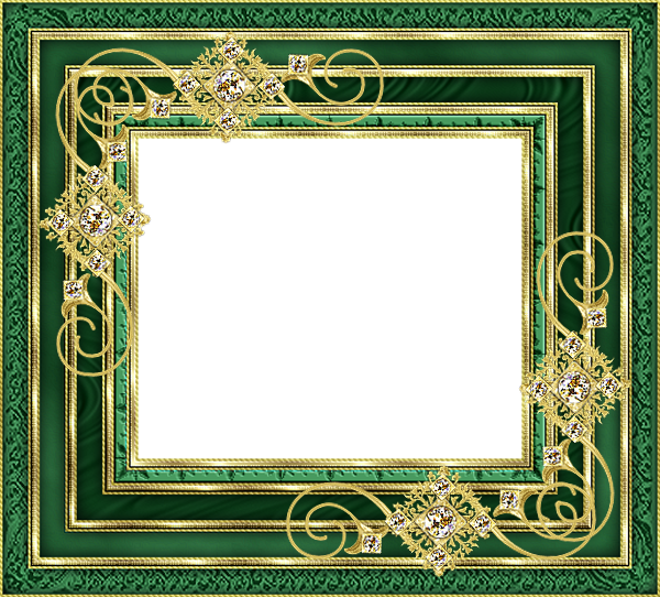 Изумрудная рамка на прозрачном фоне (43 фото)