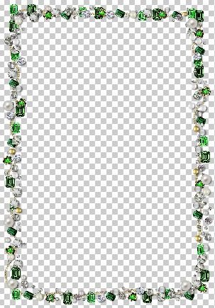 Рамка из изумрудов