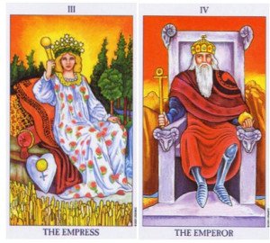 Карты Таро Император и Императрица