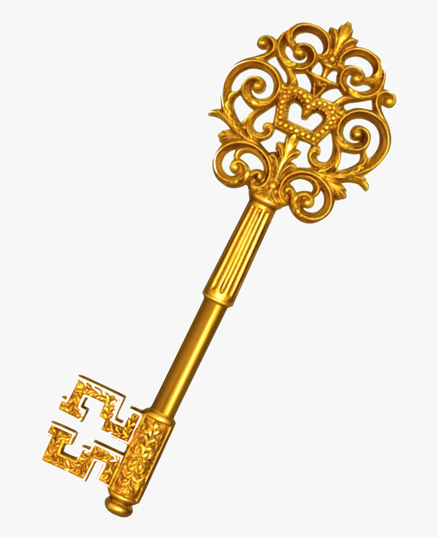 Ключ декоративный. Золотой ключ. Декоративный ключик. Красивый старинный ключ.