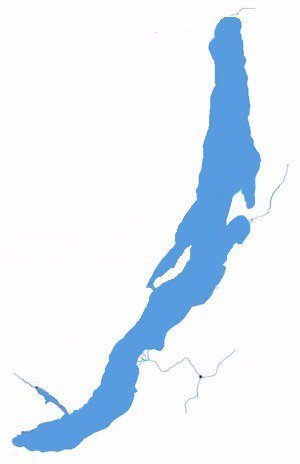 Контур озера Байкал крупный