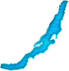 Силуэт озера Байкал