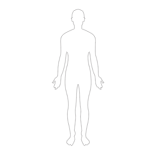 Силуэт человека прозрачный