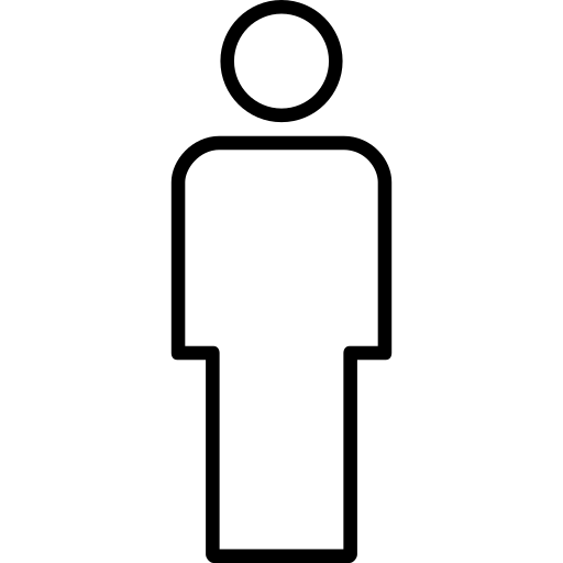 Пиктограмма человек контур