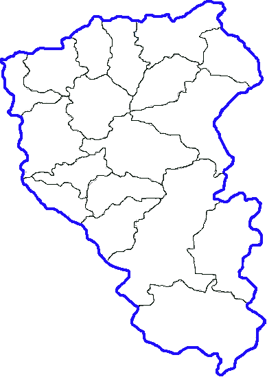 Карта Кемеровской области контур