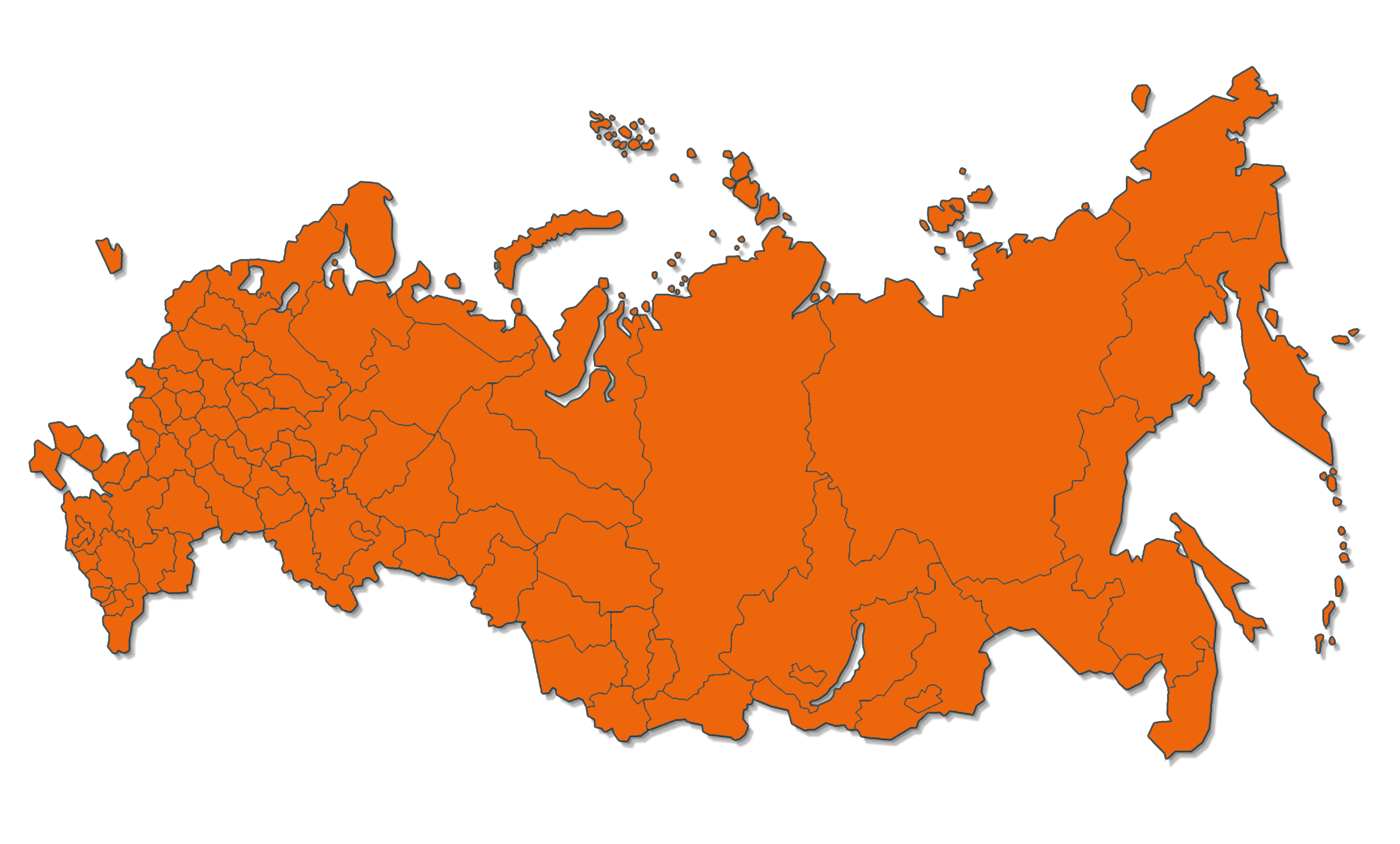 Карта россии легко