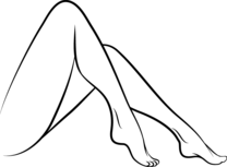 Силуэт ноги