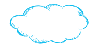 Облако на белом фоне