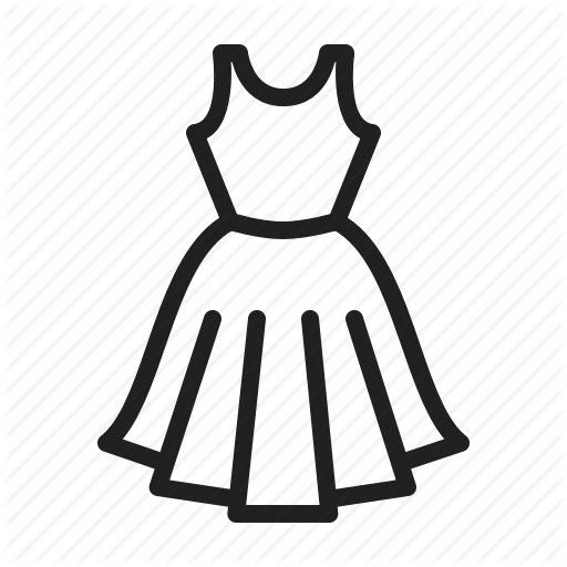 Детское платье контур