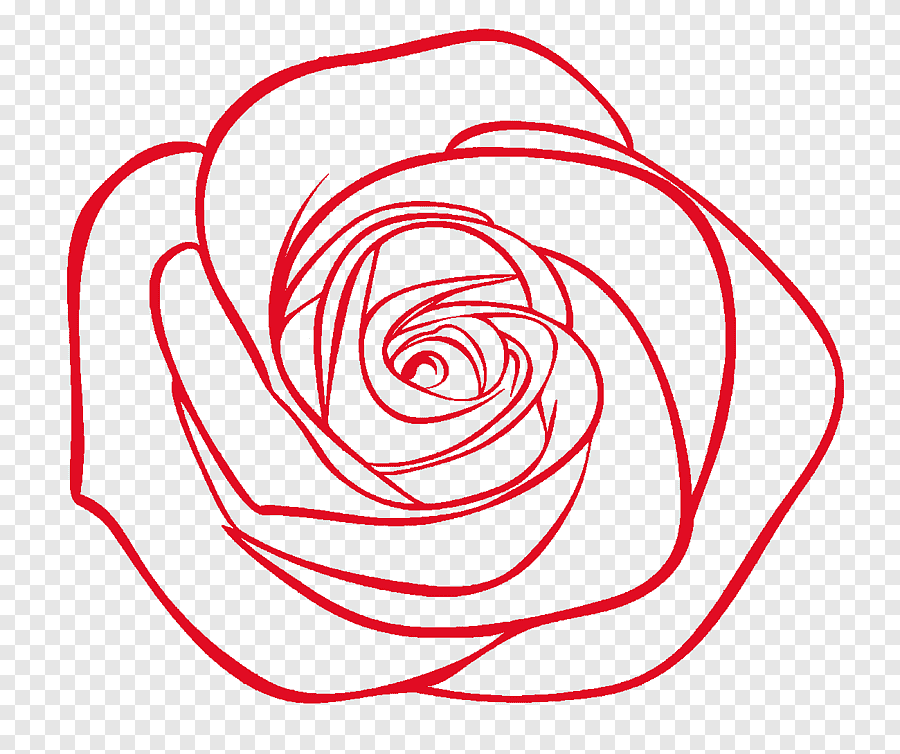 Картинка без контура. Розочка контур. Стилизованное изображение розы. Розочка рисунок.
