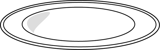 Блюдце контур для детей