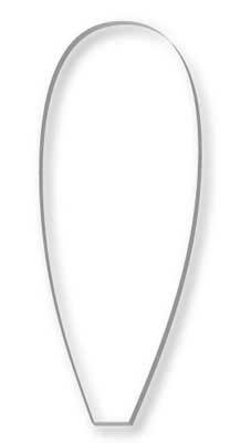 Лепесток ромашки на а4 трафарет