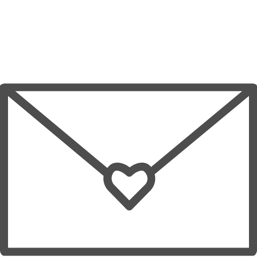 Конверт с сердцем иконка