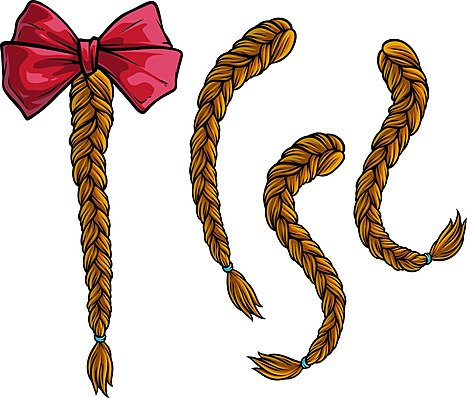 Коса мультяшная