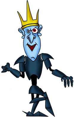 Тощий немощный Кощей тащит ящик овощей