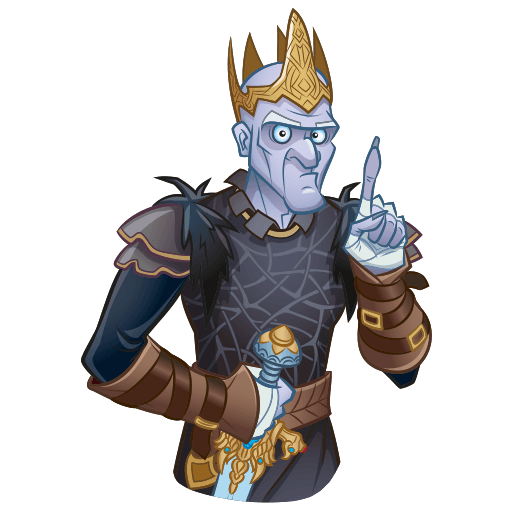 Кощей Бессмертный на прозрачном фоне