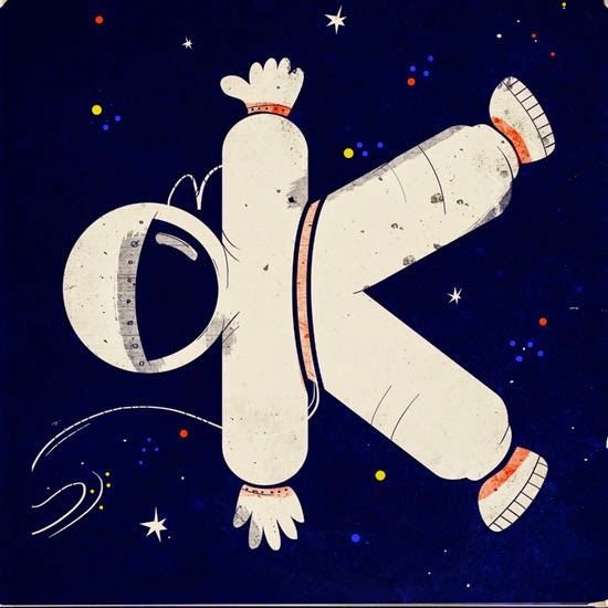 Буквы в стиле космос