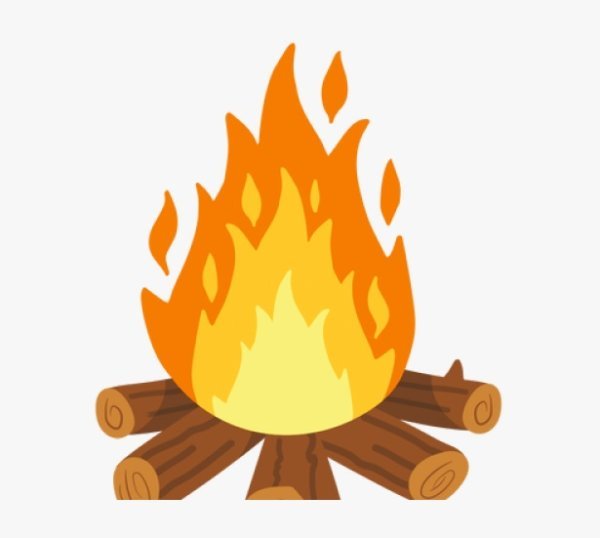Векторное изображение костра