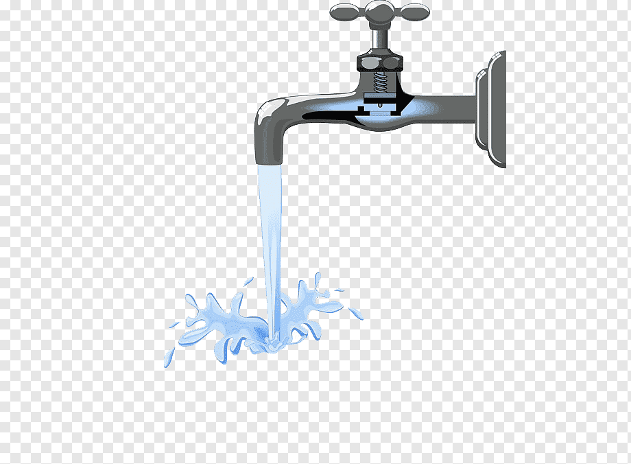 Поток вода кран