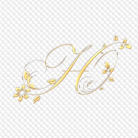 Буквы в и а на свадьбу без фона