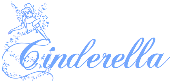 Золушка красивым шрифтом
