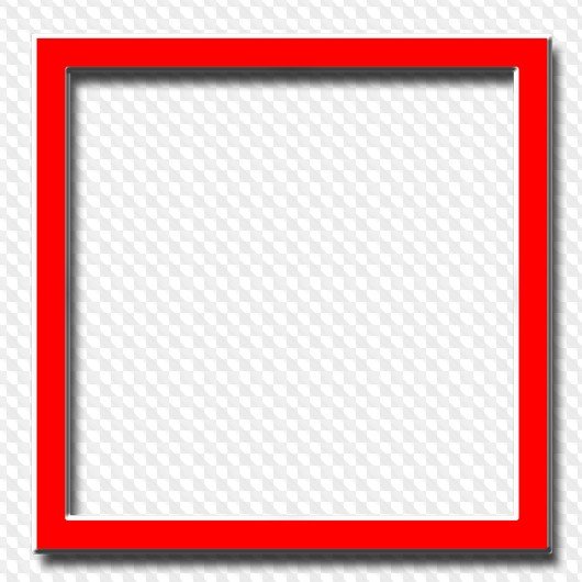 Красная прямоугольная рамка
