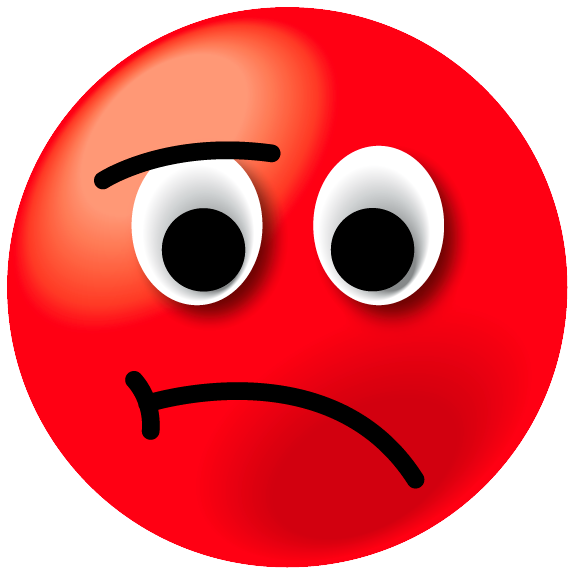 Красный смайлик