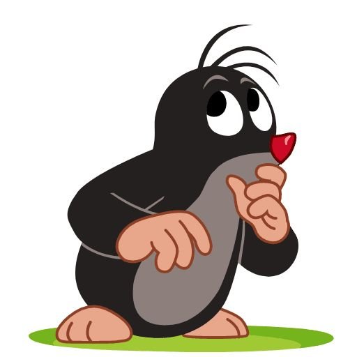 Стикер телеграмм Кртек Кротик