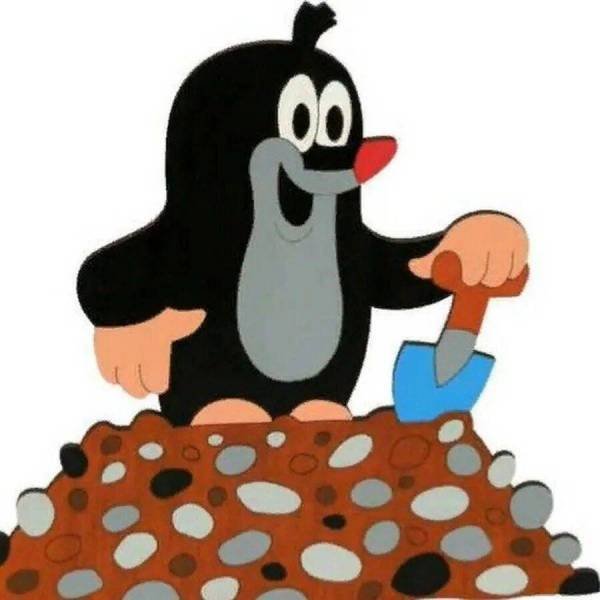 Крот для детей на прозрачном фоне (44 фото)