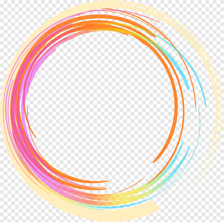 Красивый круг. Рамка круглая цветная. Разноцветные круги на прозрачном фоне. Яркая круглая рамка. Наклей цветные полоски на круг